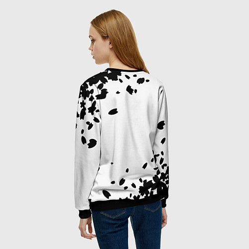 Женский свитшот Silent hill logo downpoor / 3D-Черный – фото 4