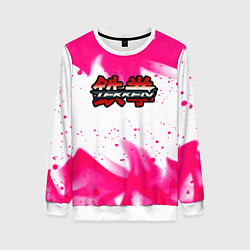 Женский свитшот Tekken neon flame