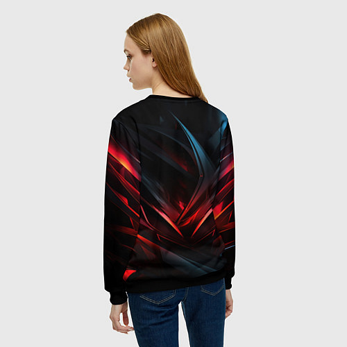Женский свитшот Радостный Пикачу рок звезда / 3D-Черный – фото 4