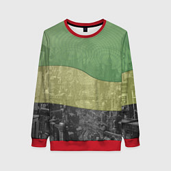 Женский свитшот Футурисчтичный пейзаж города