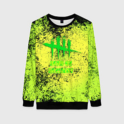 Женский свитшот Dead by daylight краски кислотные