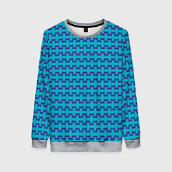 Женский свитшот Полосный паттерн из окружностей