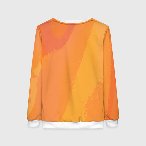 Женский свитшот Рыжая абстракция / 3D-Белый – фото 2