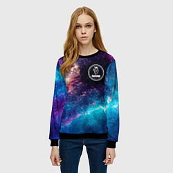 Свитшот женский Saab space auto, цвет: 3D-черный — фото 2