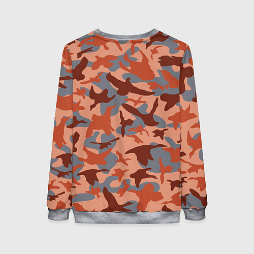Женский свитшот Камуфляж птицы / 3D-Меланж – фото 2