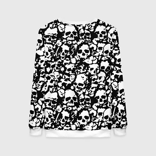 Женский свитшот Rainbow six pattern skull / 3D-Белый – фото 2