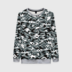 Женский свитшот Камуфляжные пиксели текстура