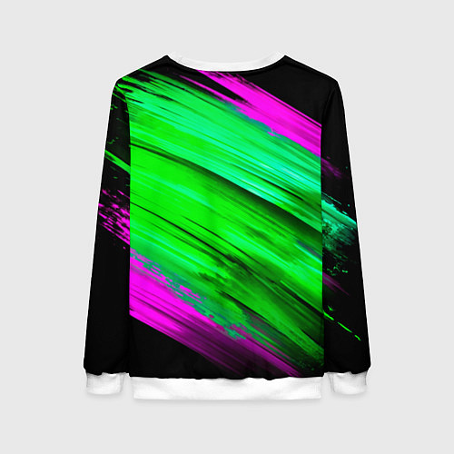 Женский свитшот Самурай в маске черепа / 3D-Белый – фото 2