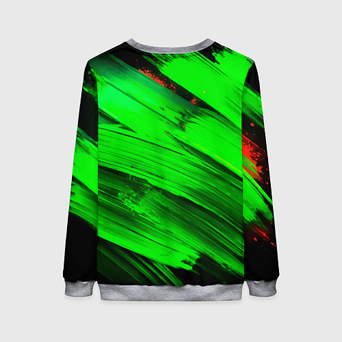 Женский свитшот Хомячок самурай / 3D-Меланж – фото 2