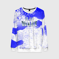 Женский свитшот Alan wake всплеск красок