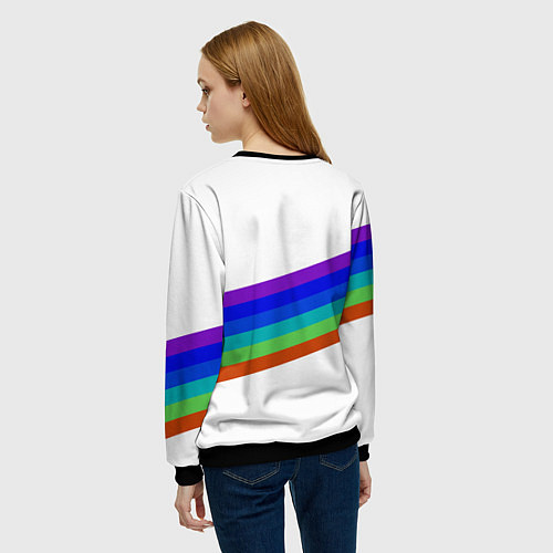 Женский свитшот Among us colors line монстр / 3D-Черный – фото 4