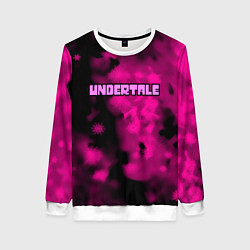 Женский свитшот Undertale pink game