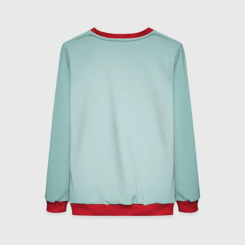 Женский свитшот Anya Taylor - Joy - actress / 3D-Красный – фото 2