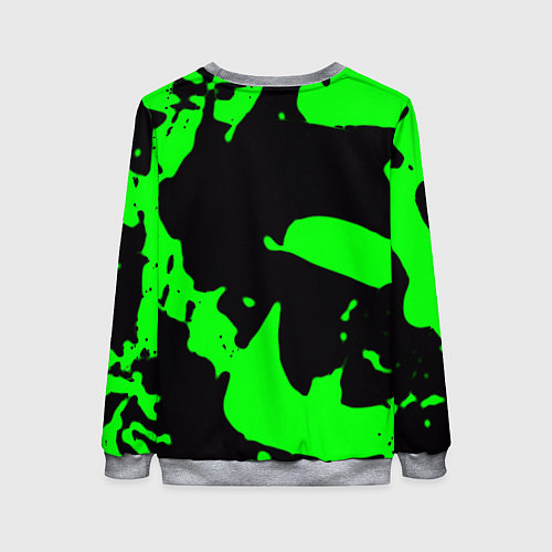 Женский свитшот Razer кислотный стиль краски / 3D-Меланж – фото 2