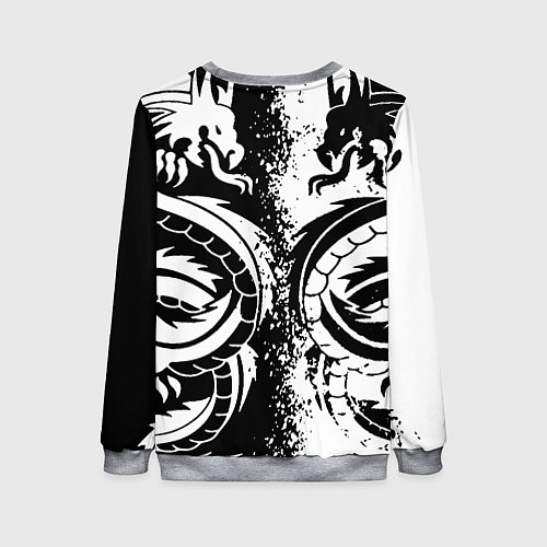 Женский свитшот Darksouls rpg dragon / 3D-Меланж – фото 2