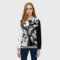 Свитшот женский Darksouls rpg dragon, цвет: 3D-меланж — фото 2