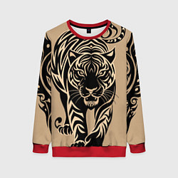 Женский свитшот Татуировка с тигром