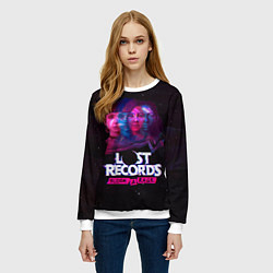 Свитшот женский Герои Lost records bloom and rage, цвет: 3D-белый — фото 2