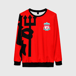 Свитшот женский Liverpool fc sport steel, цвет: 3D-черный