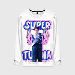 Свитшот женский BTS Super Tuna, цвет: 3D-белый