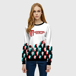 Свитшот женский Billie Eilish x Monster energy, цвет: 3D-черный — фото 2