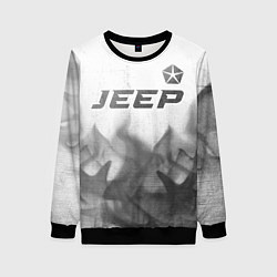 Женский свитшот Jeep - white gradient посередине