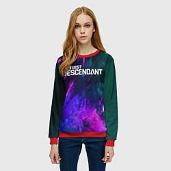 Свитшот женский Texture - The First Descendant, цвет: 3D-красный — фото 2