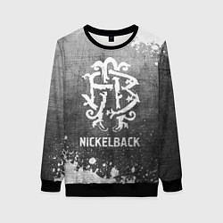 Свитшот женский Nickelback - grey gradient, цвет: 3D-черный
