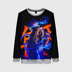 Свитшот женский Маг Мэгуми Фусигуро - Магическая битва, цвет: 3D-меланж