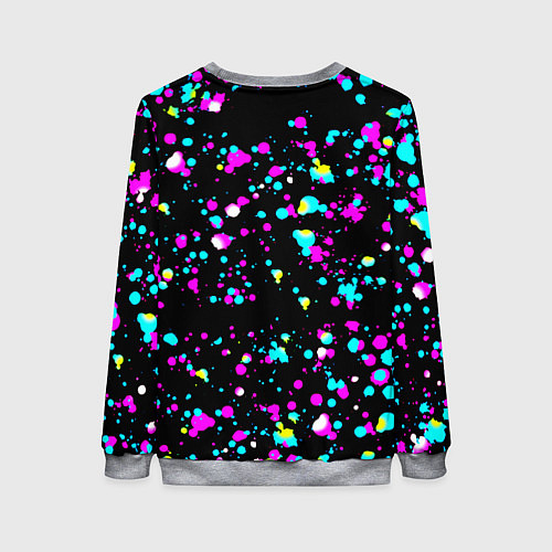 Женский свитшот Бавария Мюнхен неоновые краски / 3D-Меланж – фото 2