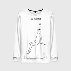 Свитшот женский Ментальный образ учителя, цвет: 3D-белый