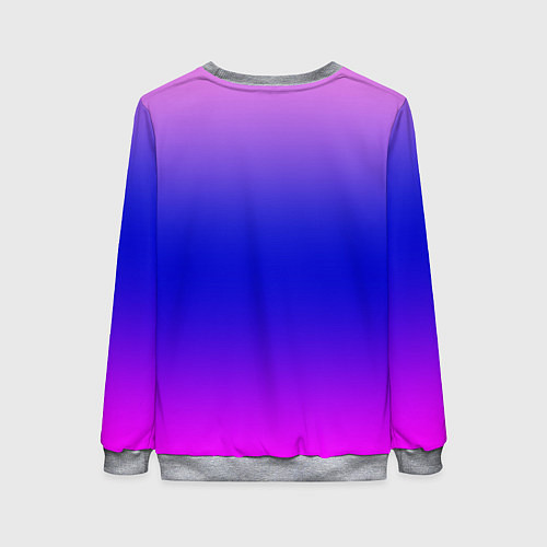 Женский свитшот Неоновая градиент абстракция / 3D-Меланж – фото 2