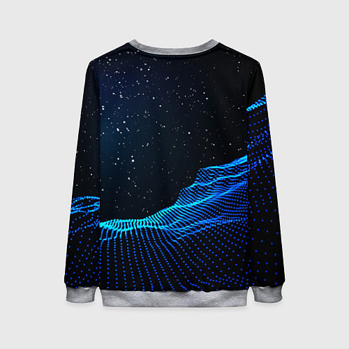 Женский свитшот Warhammer 40000 space marine 2 ультрамарин / 3D-Меланж – фото 2