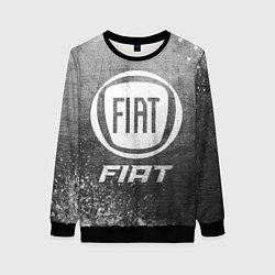 Свитшот женский Fiat - grey gradient, цвет: 3D-черный