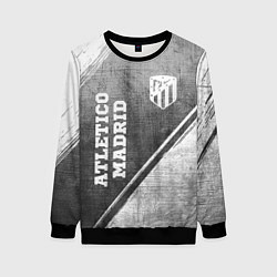 Свитшот женский Atletico Madrid - grey gradient вертикально, цвет: 3D-черный