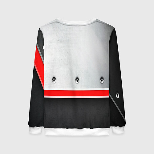 Женский свитшот Audi metal sport / 3D-Белый – фото 2