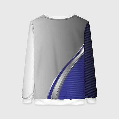 Женский свитшот Tesla abstraction auto / 3D-Белый – фото 2