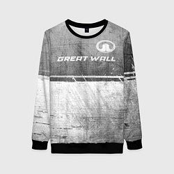 Женский свитшот Great Wall - grey gradient посередине