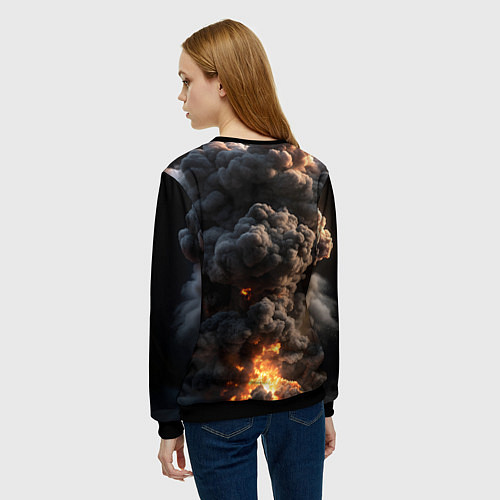 Женский свитшот Captain Titus Warhammer 40000 space marine 2 / 3D-Черный – фото 4