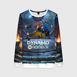 Свитшот женский Deadlock Dynamo, цвет: 3D-белый