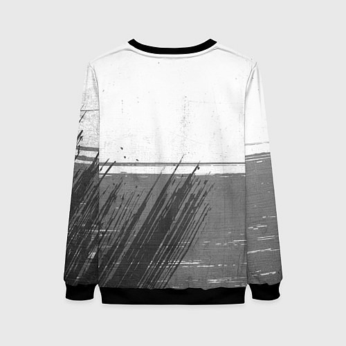 Женский свитшот Cyberpunk 2077 - white gradient посередине / 3D-Черный – фото 2