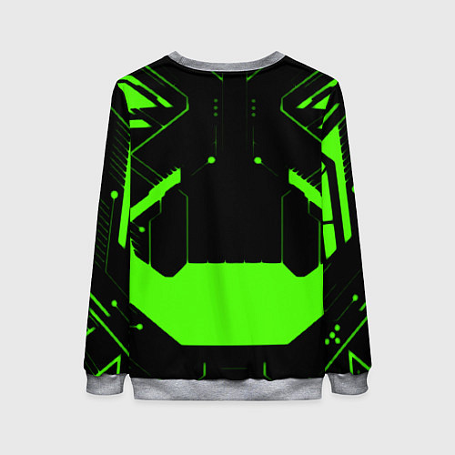 Женский свитшот Portal game pattern / 3D-Меланж – фото 2