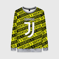 Свитшот женский Juventus pattern fc, цвет: 3D-меланж