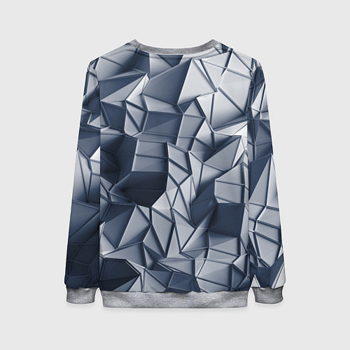 Женский свитшот Геометрические грани / 3D-Меланж – фото 2