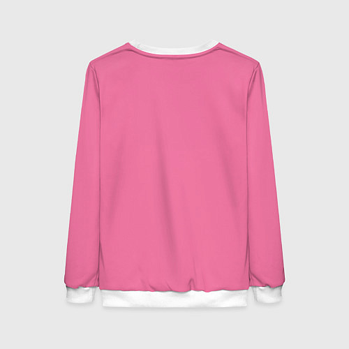 Женский свитшот Эмоция стыда - розовый / 3D-Белый – фото 2