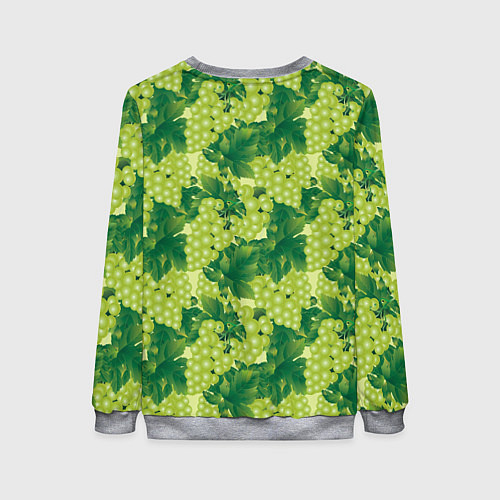 Женский свитшот Виноградный цветной паттерн / 3D-Меланж – фото 2