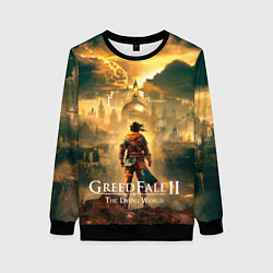 Женский свитшот Герой Greedfall 2 the dying world