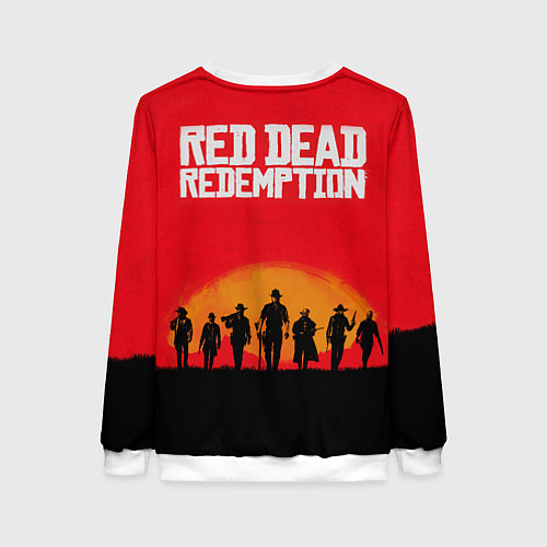 Женский свитшот Red Dead Redemption - cowboys / 3D-Белый – фото 2