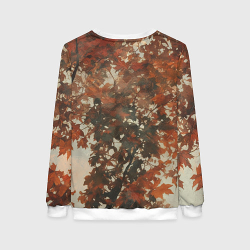 Женский свитшот Ксеноморф в клетчатом шарфе / 3D-Белый – фото 2