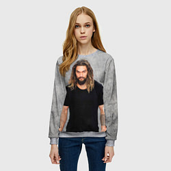 Свитшот женский Jason Momoa, цвет: 3D-меланж — фото 2